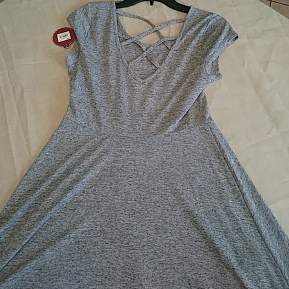Gray summer dress - Picture 2 of 3